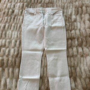 MOTHER The Looker Ankle Fray in Glass Slipper size 28 White
